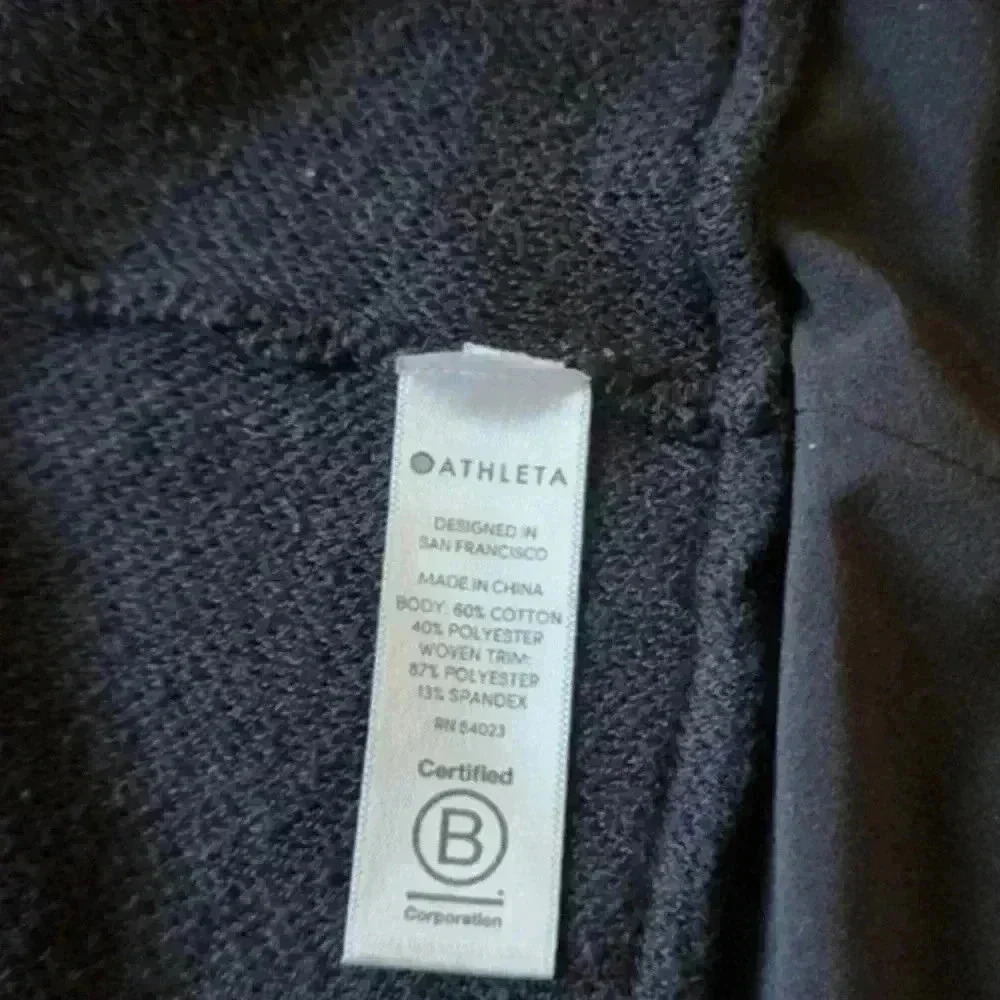 Athleta Venture Sweater Women Large Black Athleisure - Picture 11 of 13